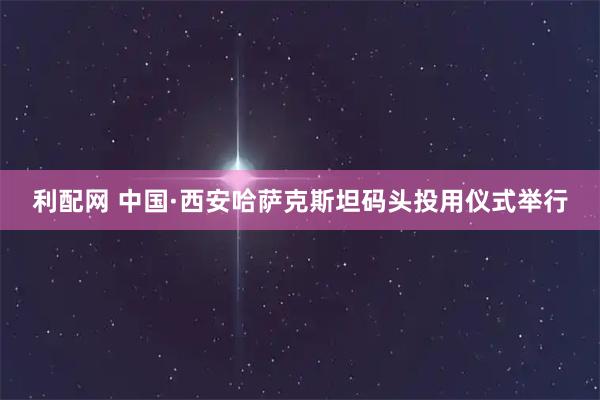 利配网 中国·西安哈萨克斯坦码头投用仪式举行