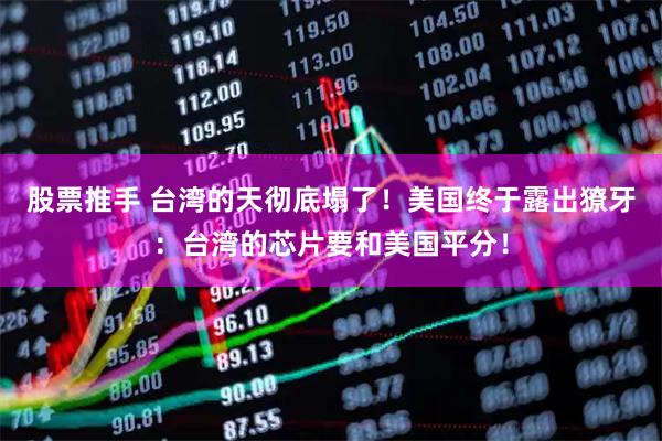 股票推手 台湾的天彻底塌了！美国终于露出獠牙：台湾的芯片要和美国平分！